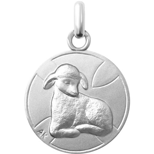Médaille Agneau de la Paix en argent 16 mm