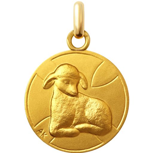 Médaille Agneau de la Paix en vermeil 16 mm