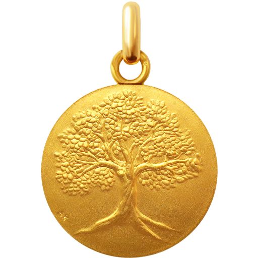 Médaille Arbre de Vie en vermeil 16 mm