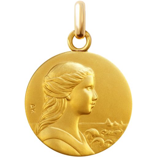 Médaille Notre Dame de l'océan en vermeil 16 mm