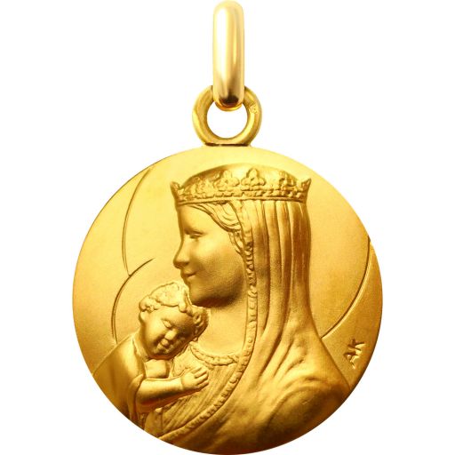 Médaille Notre Dame des Cieux en vermeil 16 mm