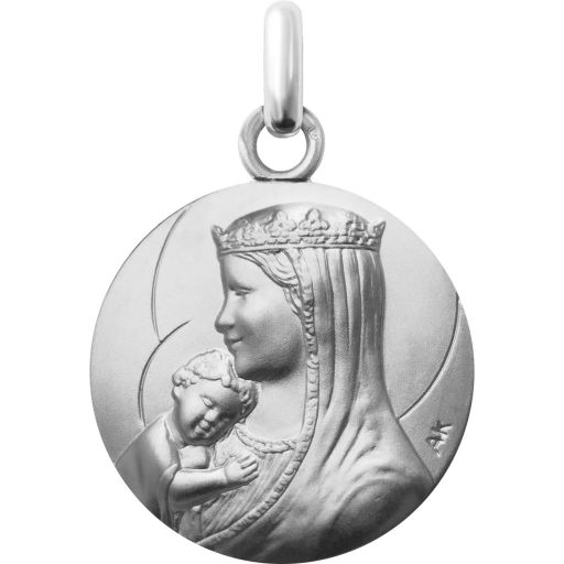 Médaille de berceau Notre Dame des Cieux en argent